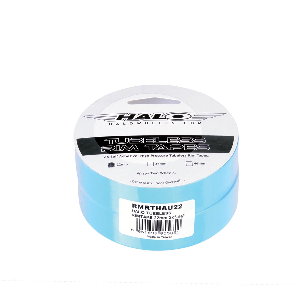 Halo Tubeless Rimtape-22mm-2 x 5.5m Roll-BRINK