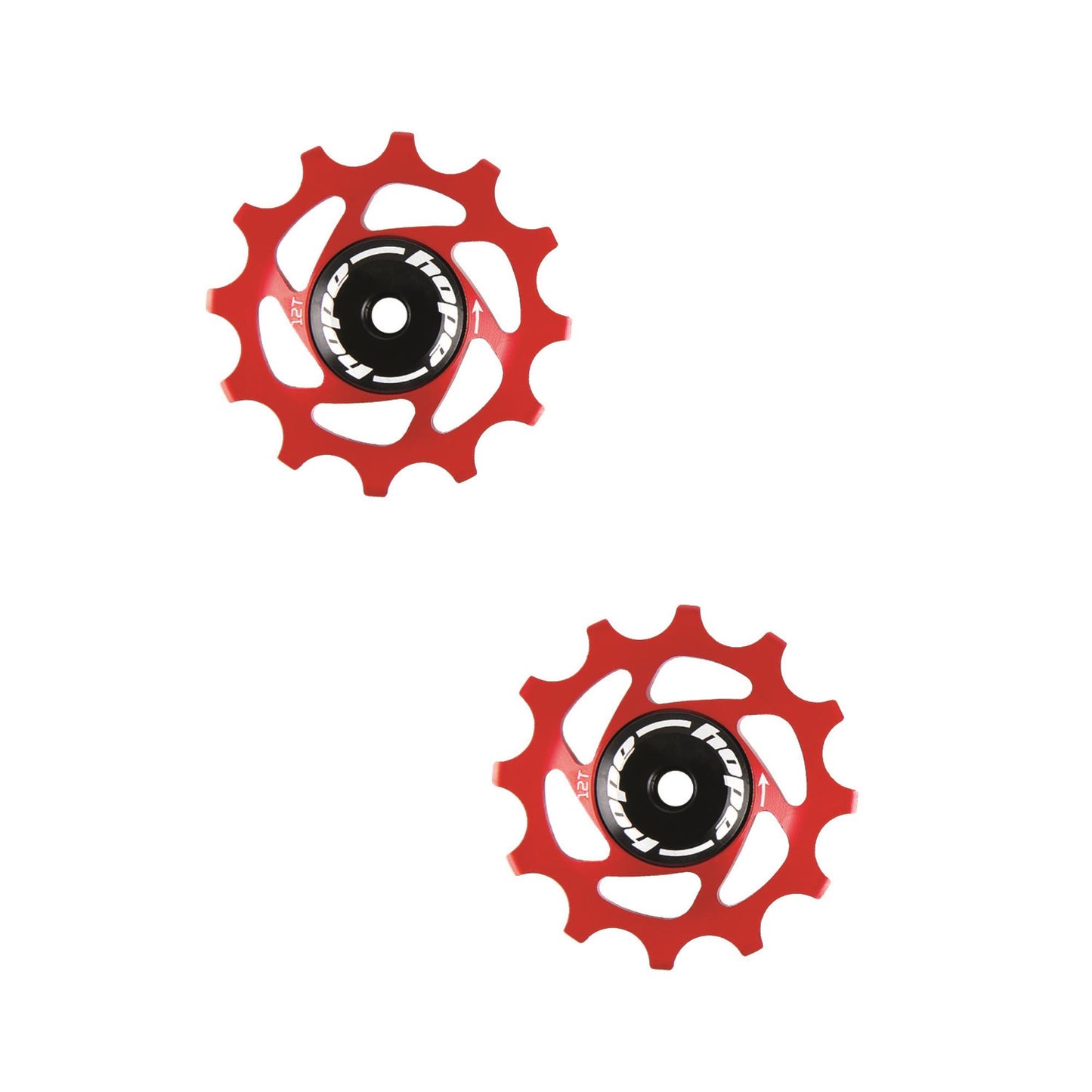 Hope 12 Tooth Jockey Wheels-12 Tooth-Red-BRINK