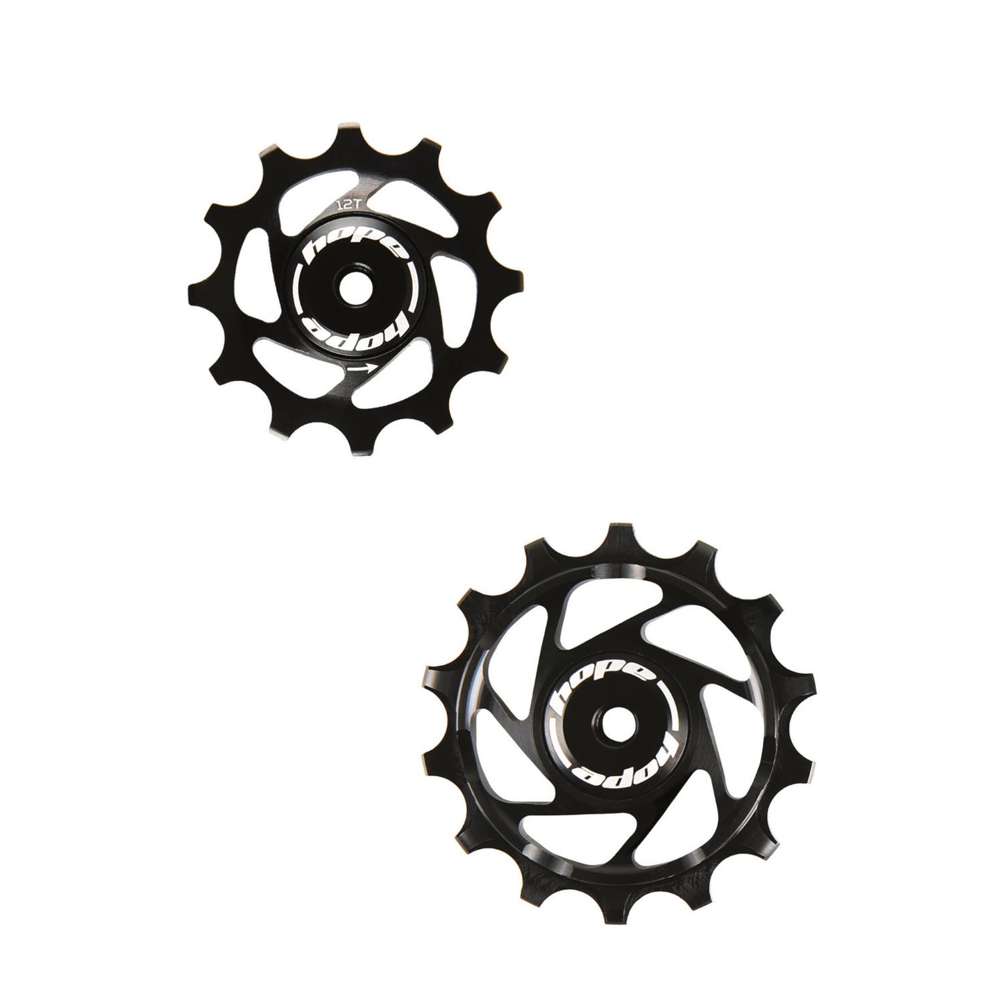 Hope 14 / 12 Tooth Jockey Wheels-14 / 12 Tooth-Black-BRINK