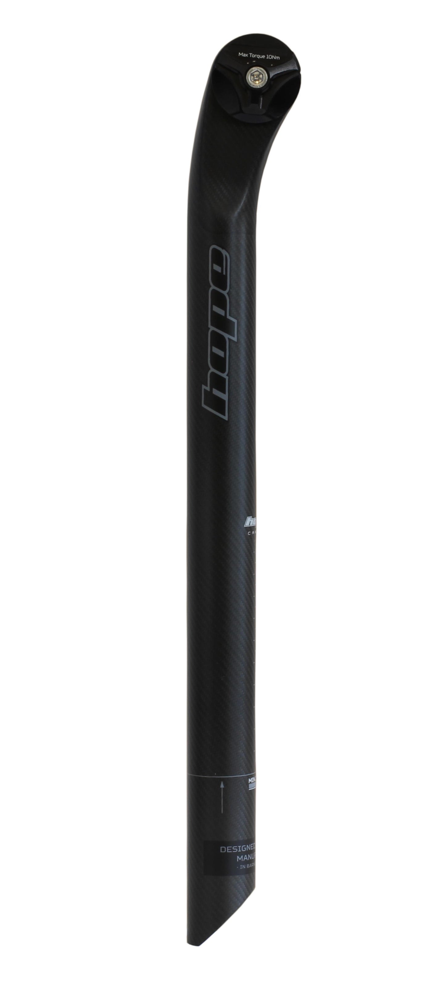 Hope Carbon Seatpost 30.9 x 400mm-30.9 x 400mm-Black-Elliptical Rail-BRINK