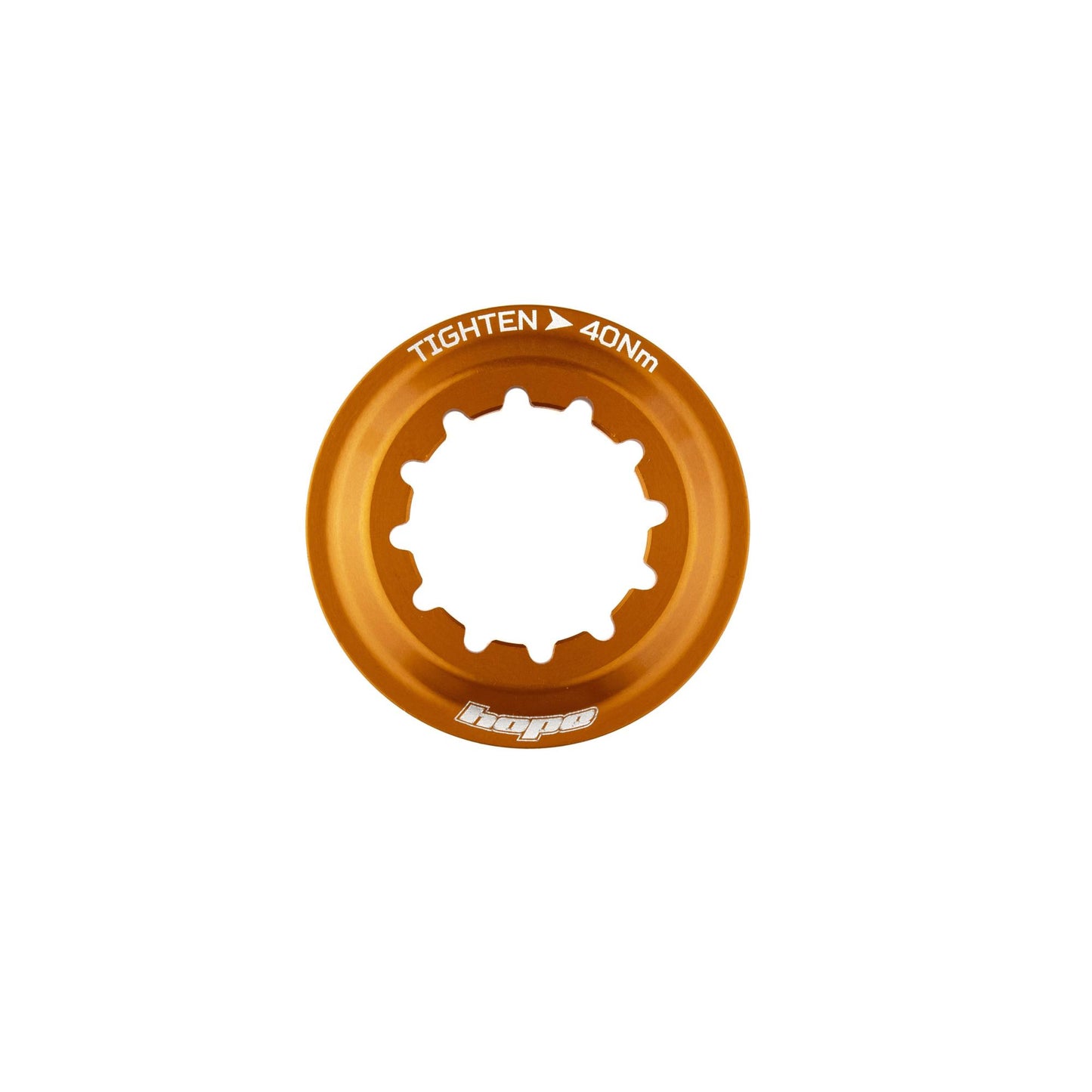 Hope Centre Lock Rotor Lockring-Orange-BRINK