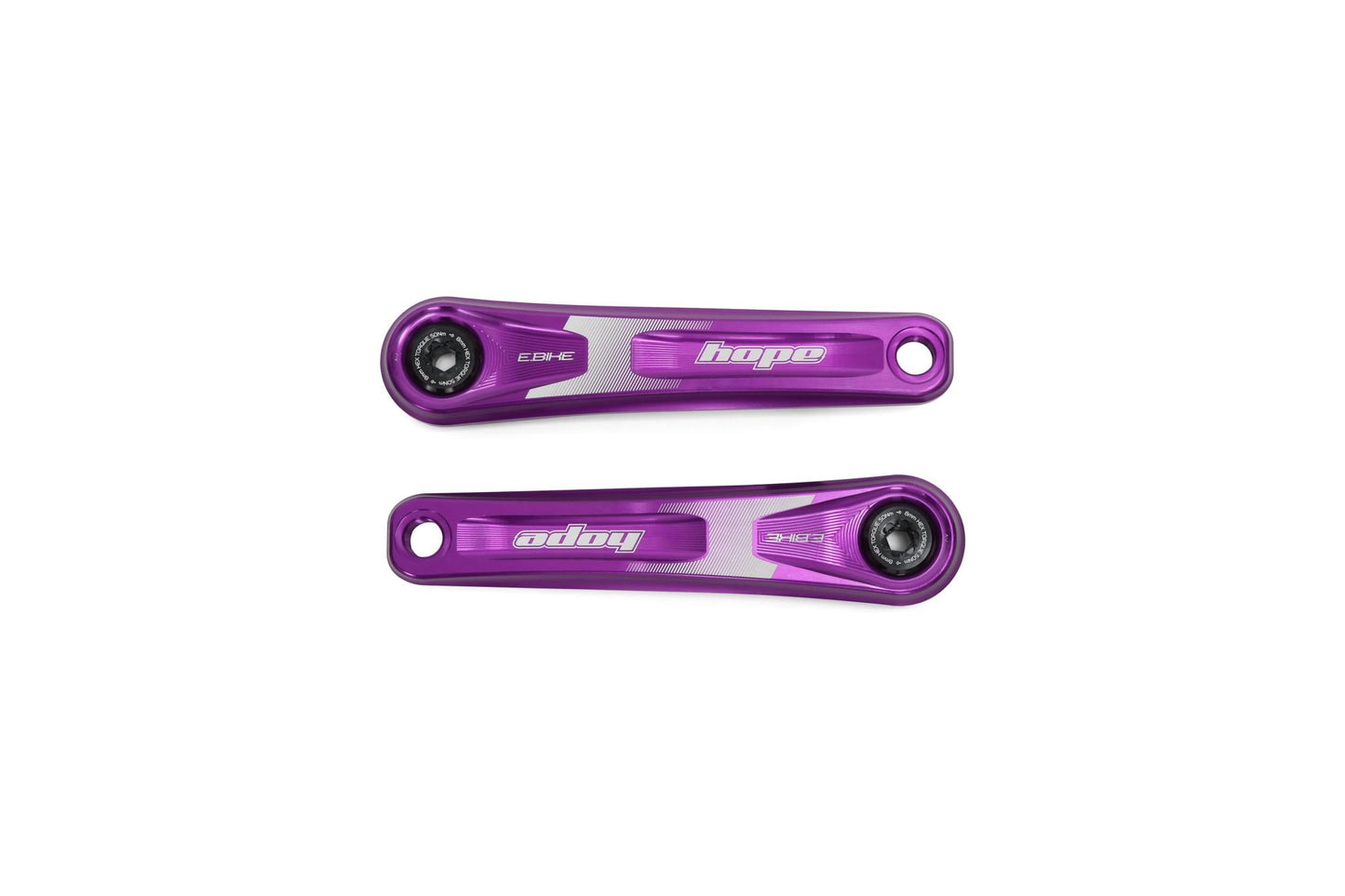 Hope E-Bike Crankset-155mm-Narrow Offset-Purple-BRINK