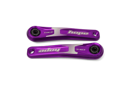 Hope E-Bike Crankset-155mm-Standard Offset-Purple-BRINK