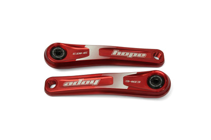 Hope E-Bike Crankset-165mm-Standard Offset-Red-BRINK