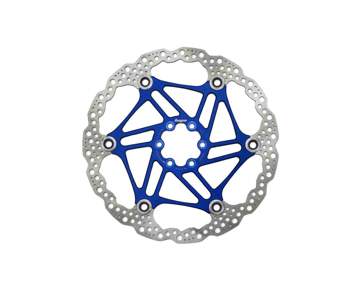 Hope Floating Rotor-6 Bolt-200mm-Blue-BRINK