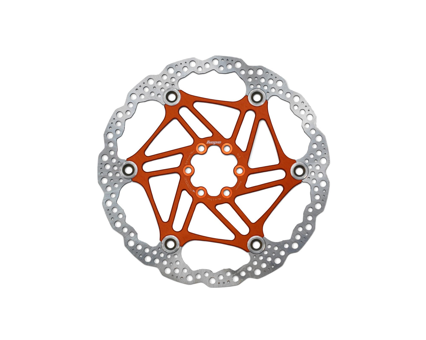 Hope Floating Rotor-6 Bolt-200mm-Orange-BRINK