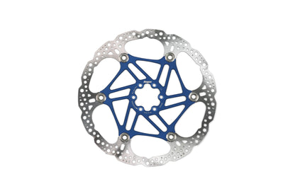 Hope Floating Rotor-6 Bolt-220mm-Blue-BRINK