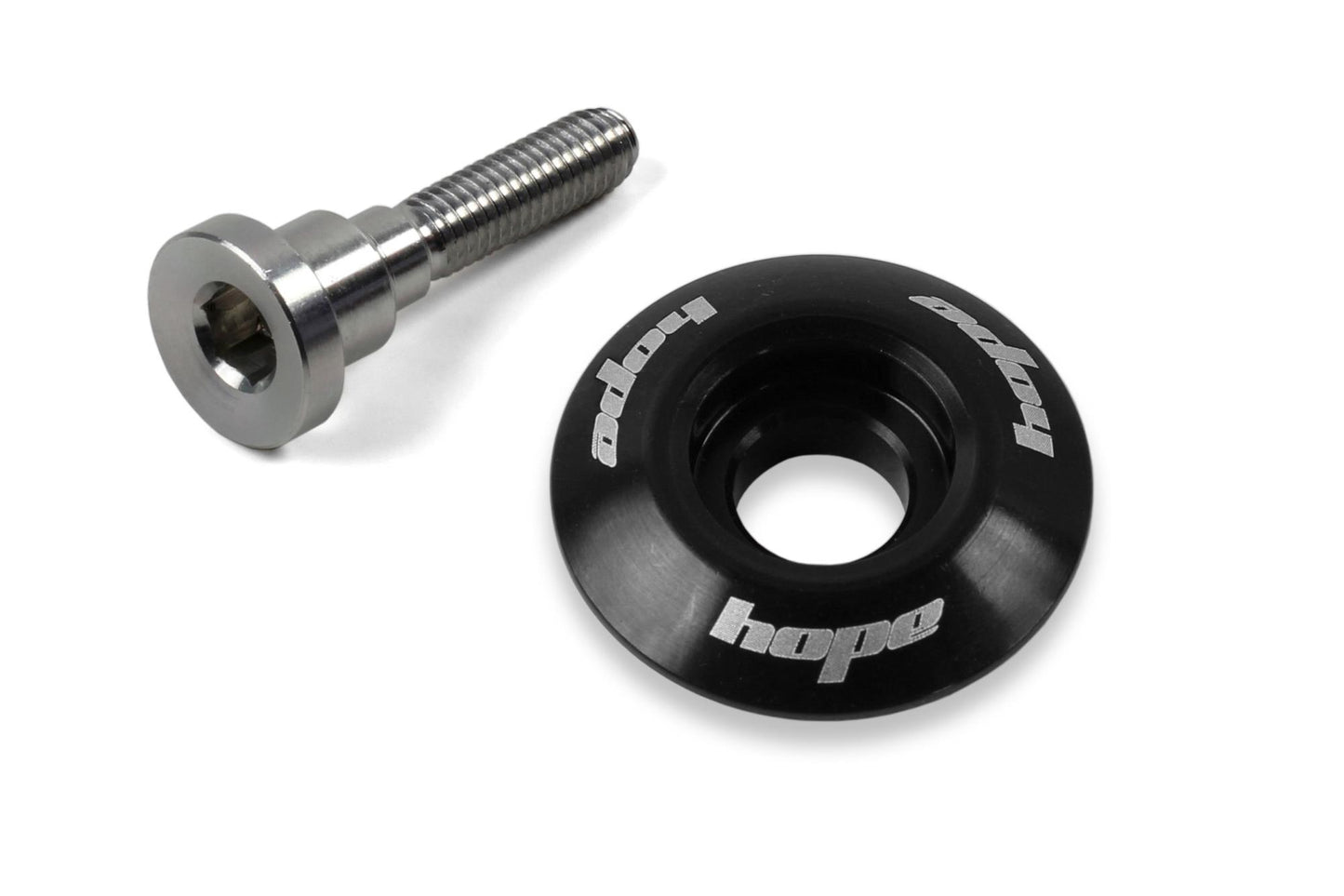 Hope Headset Top Cap and Bolt-Black-BRINK