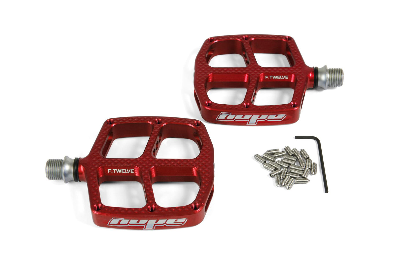 Hope Kids F12 Pedals-Red-BRINK