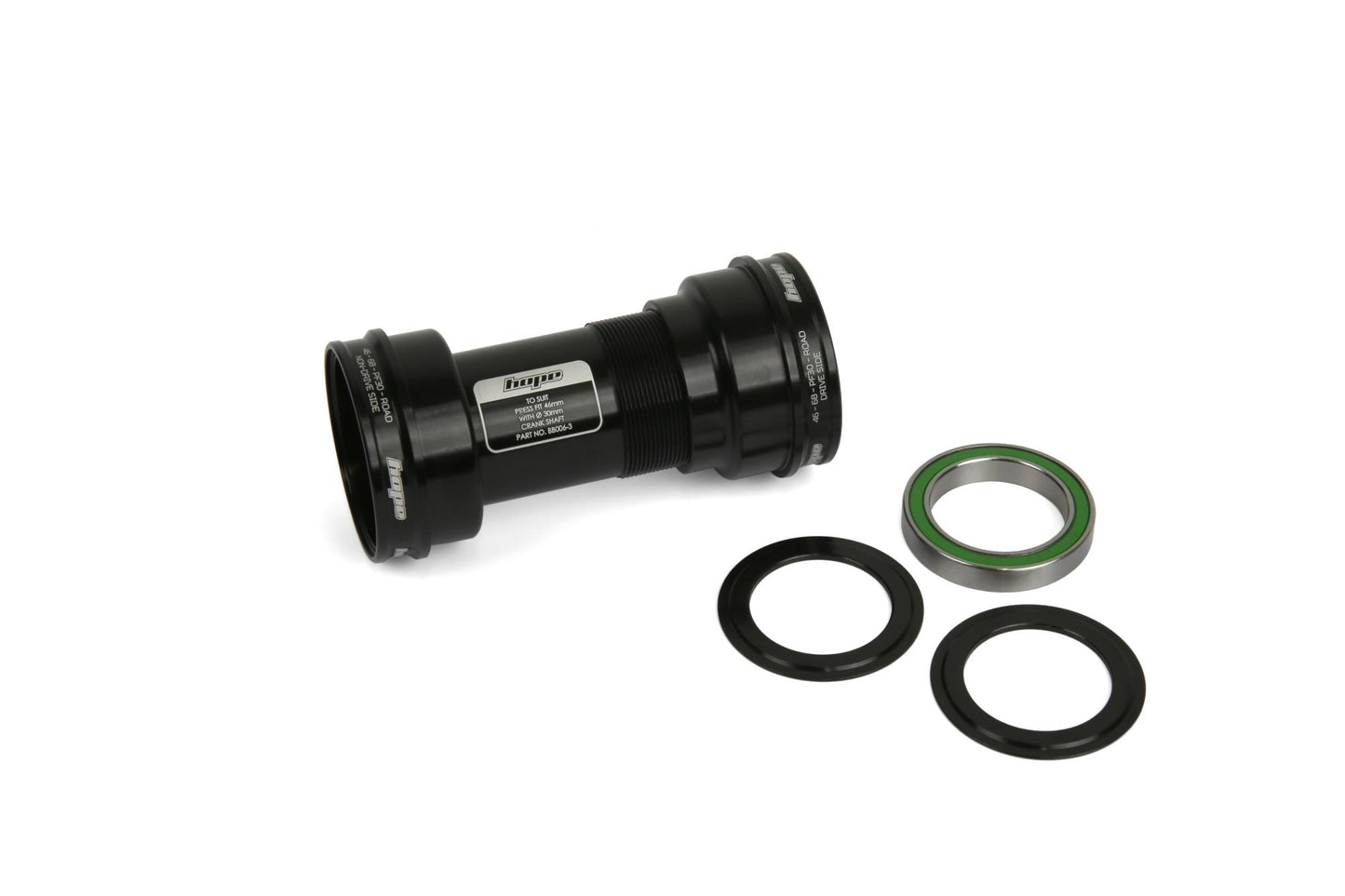 Hope PressFit Bottom Bracket-PF46 68mm External Bearing-30mm-Black-BRINK