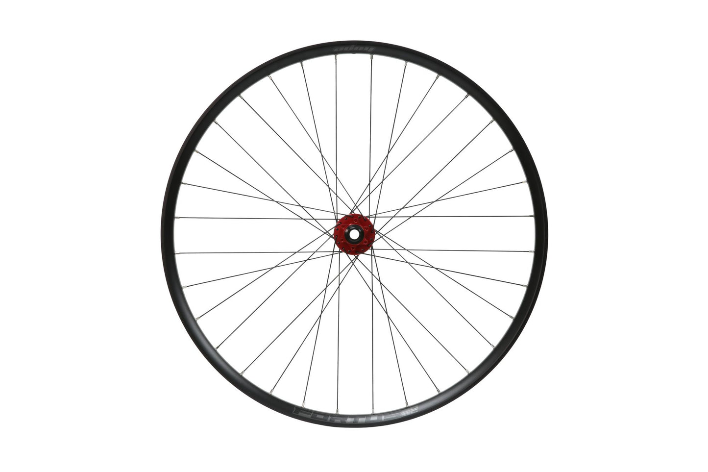 Hope Pro 5 Non-Boost Front Wheel | Fortus 30SC | 6-Bolt-27.5-Red-BRINK