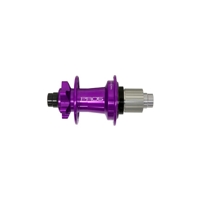 Hope Pro 5 Non-Boost Rear Hub | J-Bend | 6-Bolt-28h-Purple-Micro Spline-BRINK