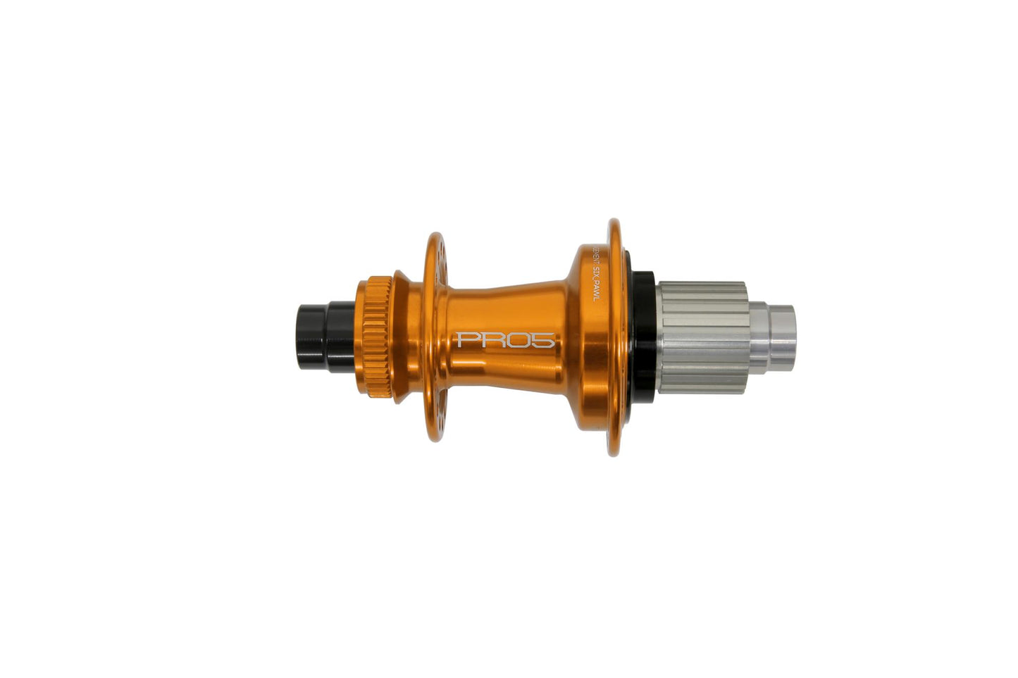 Hope Pro 5 Non-Boost Rear Hub | J-Bend | Centre Lock-24h-Orange-Micro Spline-BRINK