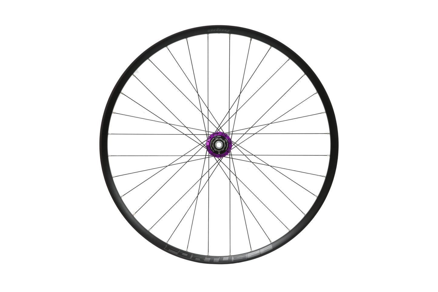 Hope Pro 5 Non-Boost Rear Wheel | Fortus 26 | 6-Bolt-26-Purple-HG Steel-BRINK