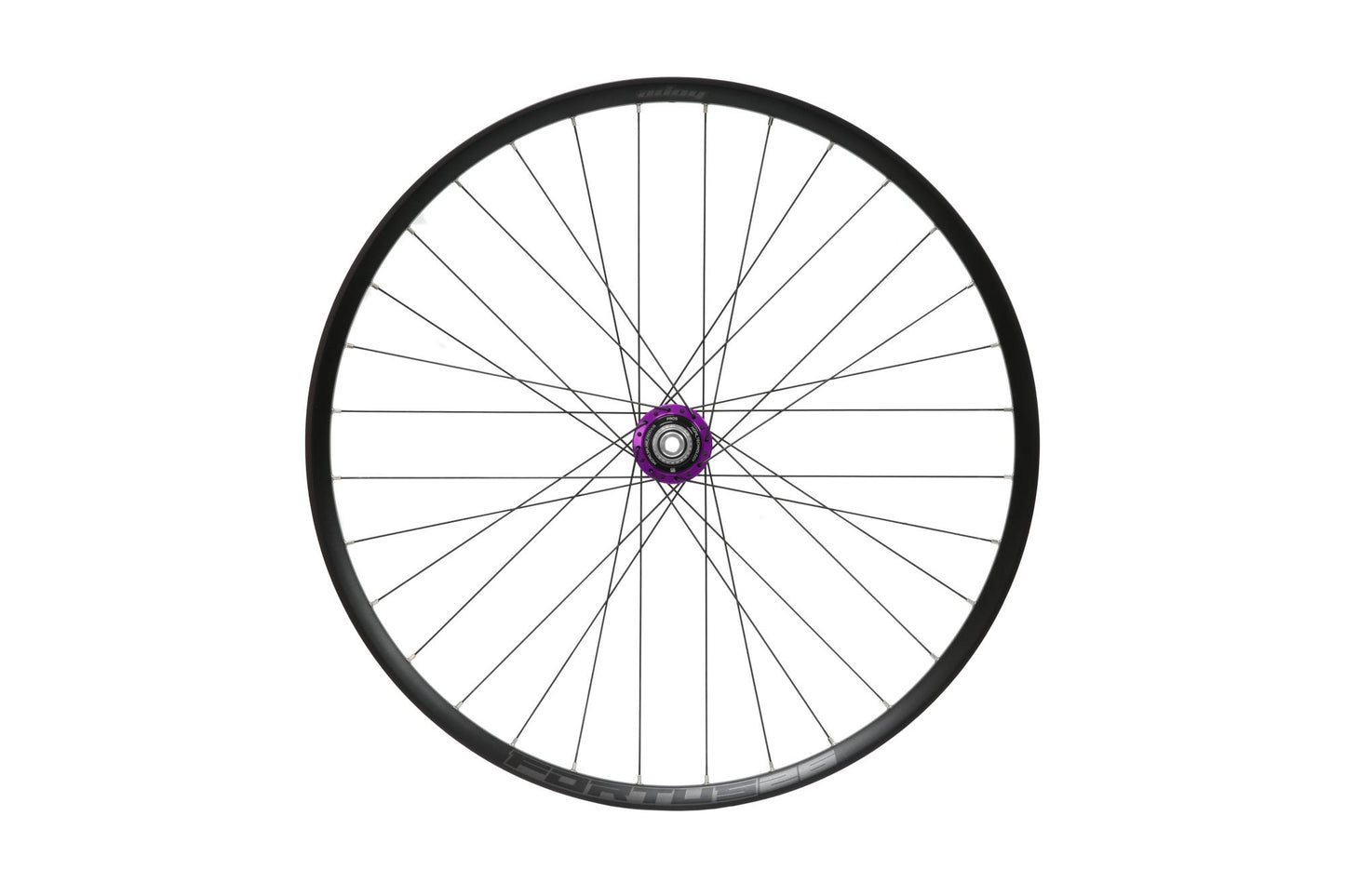 Hope Pro 5 Non-Boost Rear Wheel | Fortus 26 | 6-Bolt-27.5-Purple-Micro Spline-BRINK