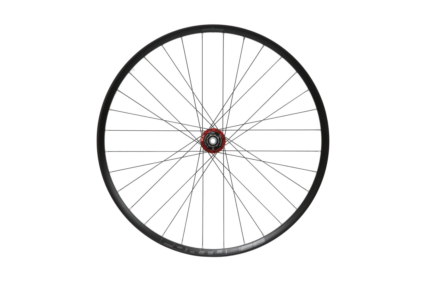 Hope Pro 5 Non-Boost Rear Wheel | Fortus 26 | 6-Bolt-27.5-Red-HG Steel-BRINK