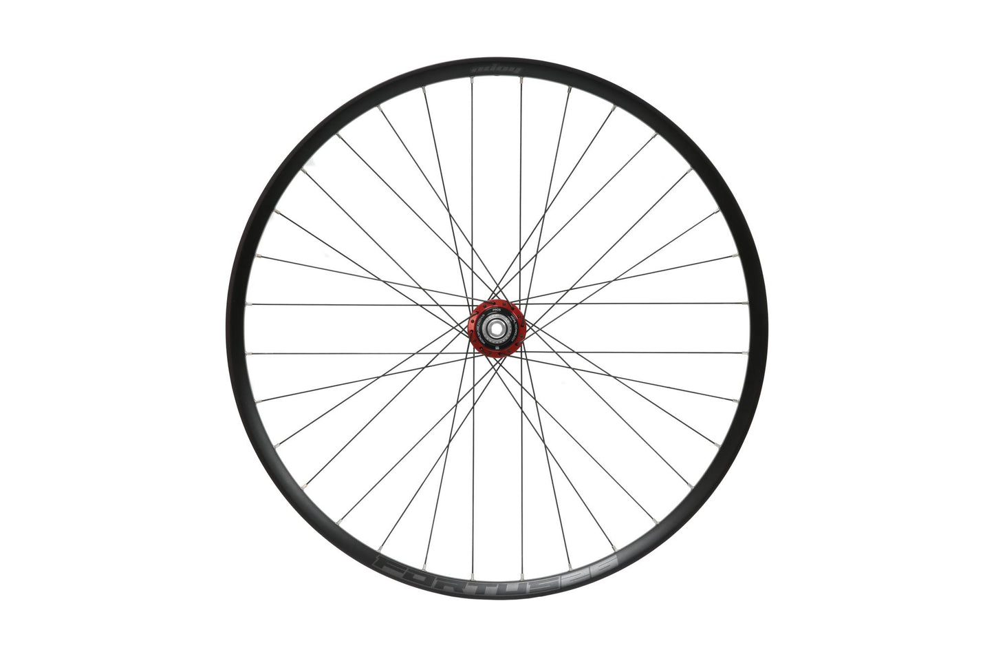 Hope Pro 5 Non-Boost Rear Wheel | Fortus 26 | 6-Bolt-27.5-Red-Micro Spline-BRINK