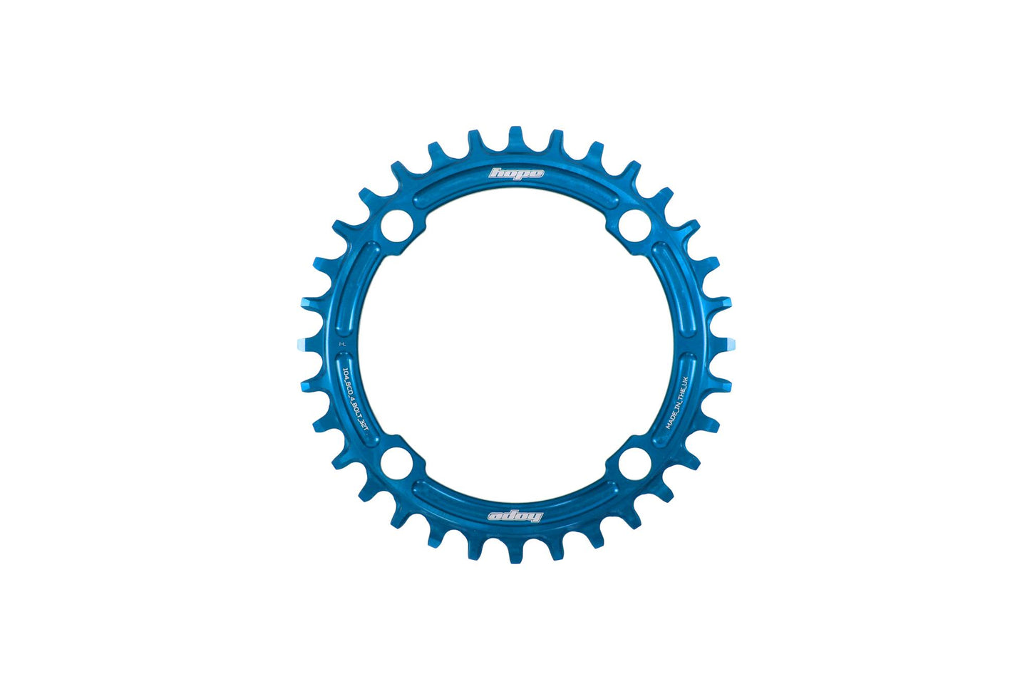 Hope R22 104 BCD Chainring-32t-Blue-Boost-BRINK