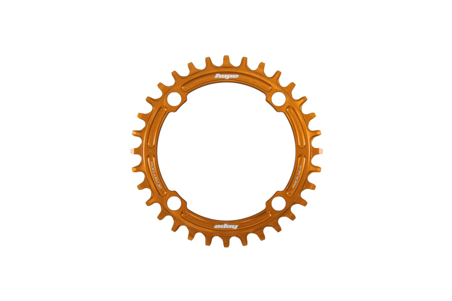 Hope R22 104 BCD Chainring-32t-Orange-Boost-BRINK