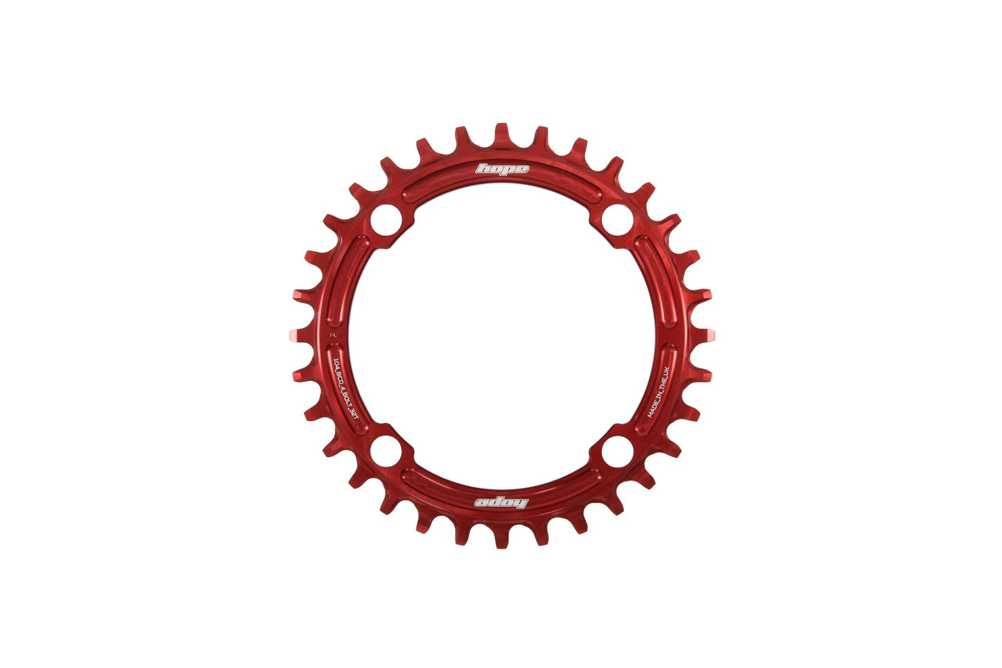 Hope R22 104 BCD Chainring-32t-Red-Boost-BRINK