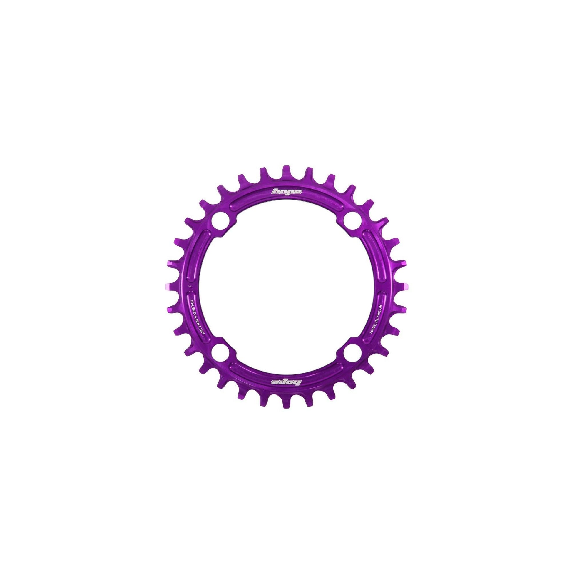 Hope R22 104 BCD Chainring-38t-Purple-Boost-BRINK