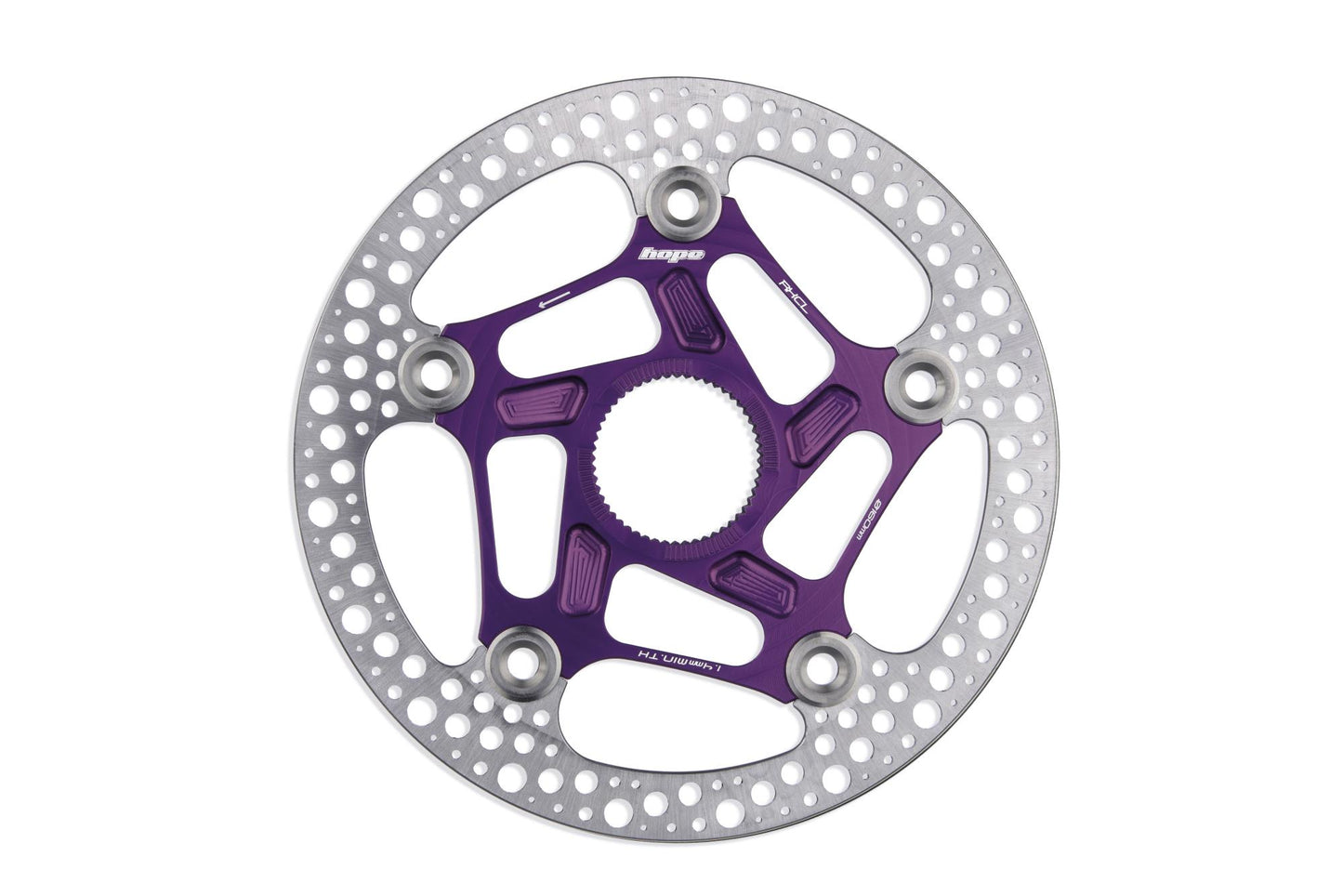 Hope RX Centre Lock Rotor-Centre Lock-160mm-Purple-BRINK