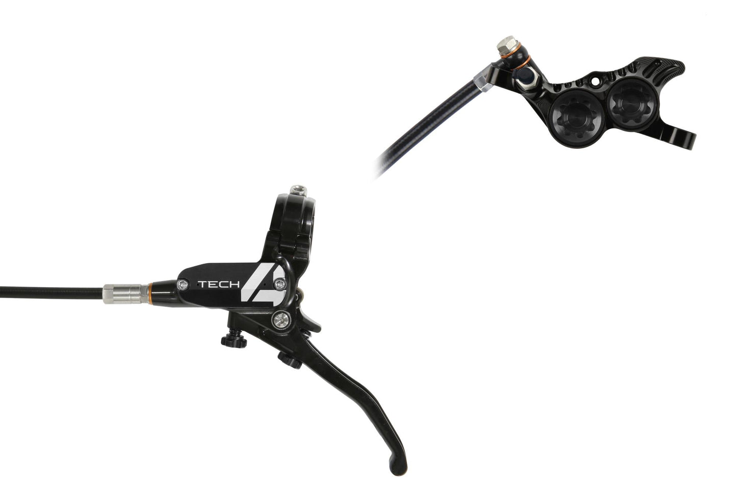 Hope Tech 4 V4 Disc Brake-Left-Black / Black-Standard-BRINK