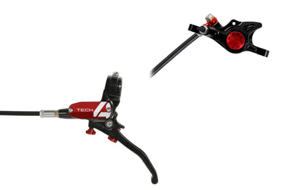 Hope Tech 4 X2 Disc Brake-Left-Black / Red-Standard-BRINK