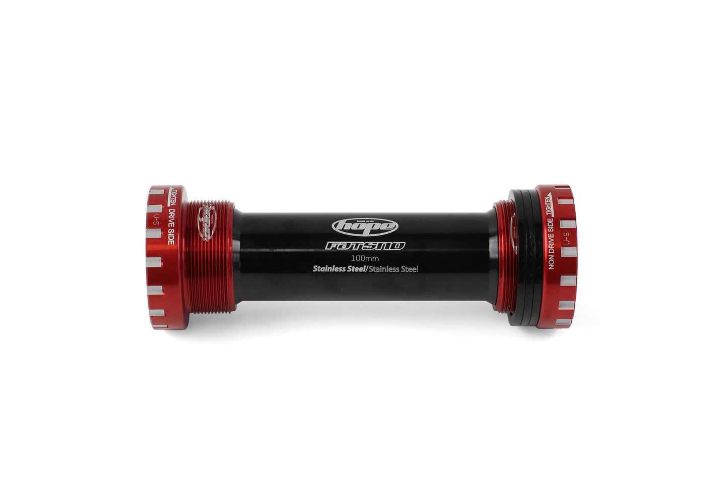 Hope Threaded Bottom Bracket-100mm FatBike-24mm-Red-BRINK