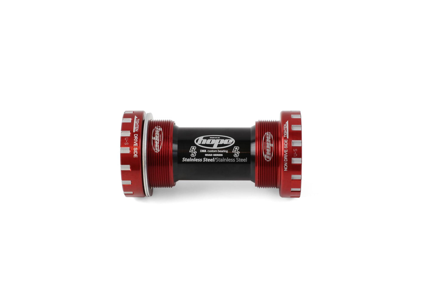 Hope Threaded Bottom Bracket-68mm Road-24mm-Red-BRINK