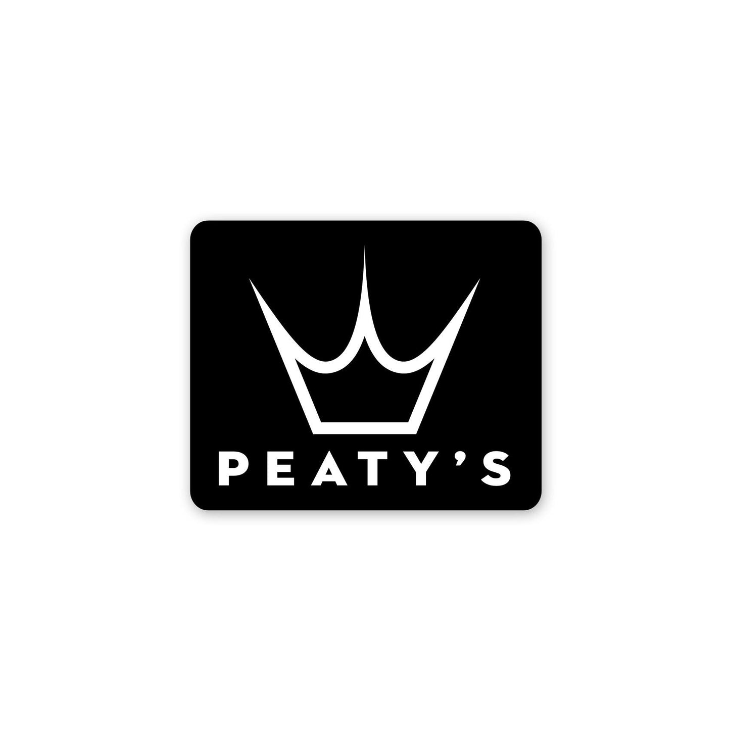 Peatys Crown Logo Sticker-Black-BRINK