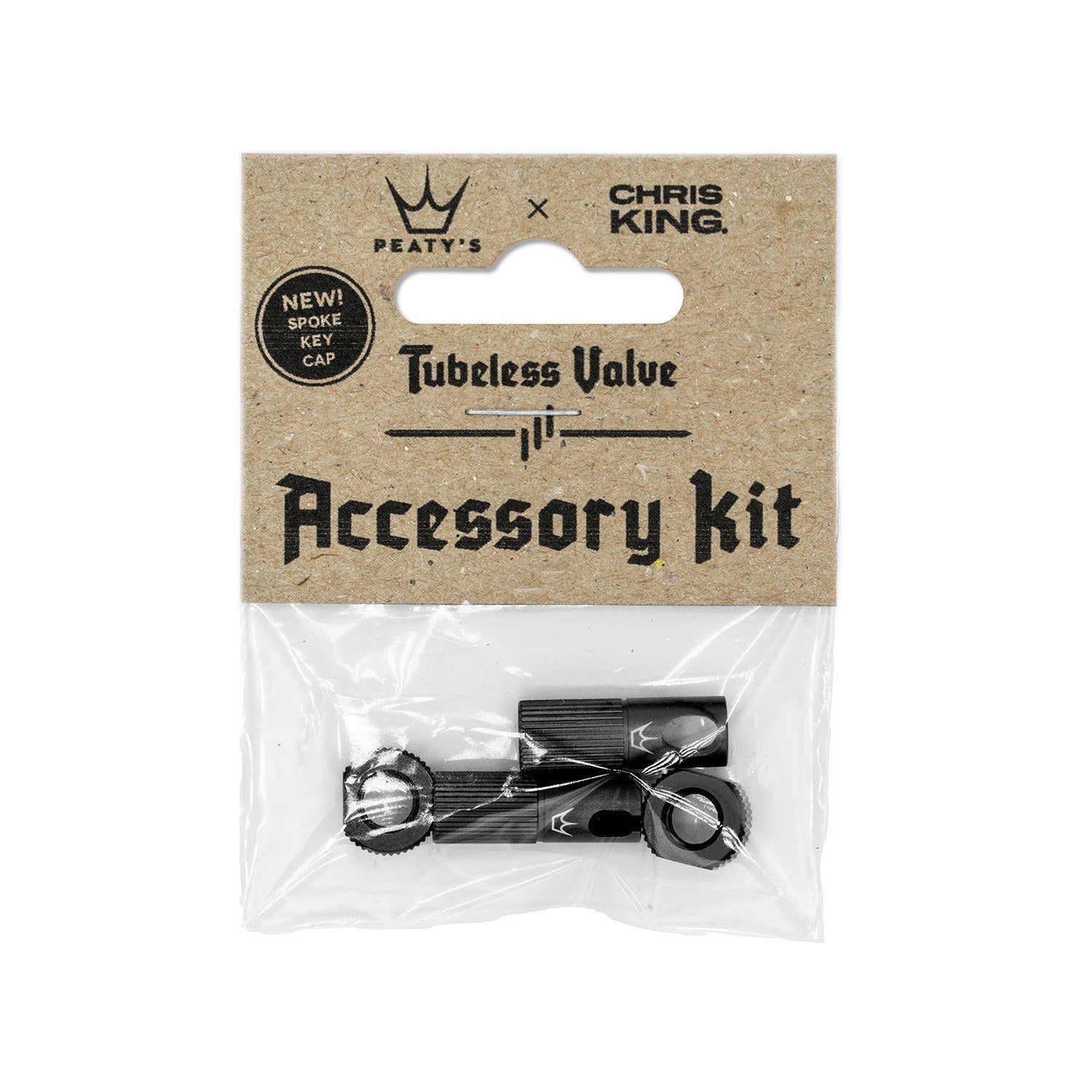 Peatys Tubeless Valves Accessory Kit-Black-BRINK