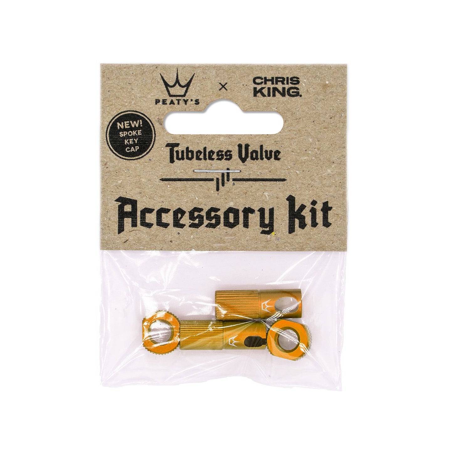 Peatys Tubeless Valves Accessory Kit-Mango-BRINK