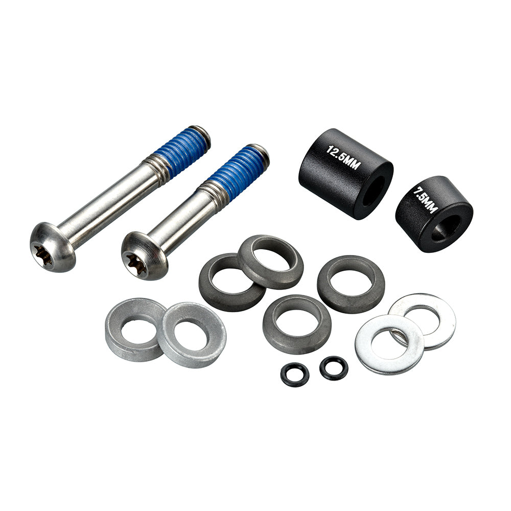 SRAM Brake Mount Spacer Set-Post 20 S-Front 180/Rear 160 Titanium Standard-BRINK