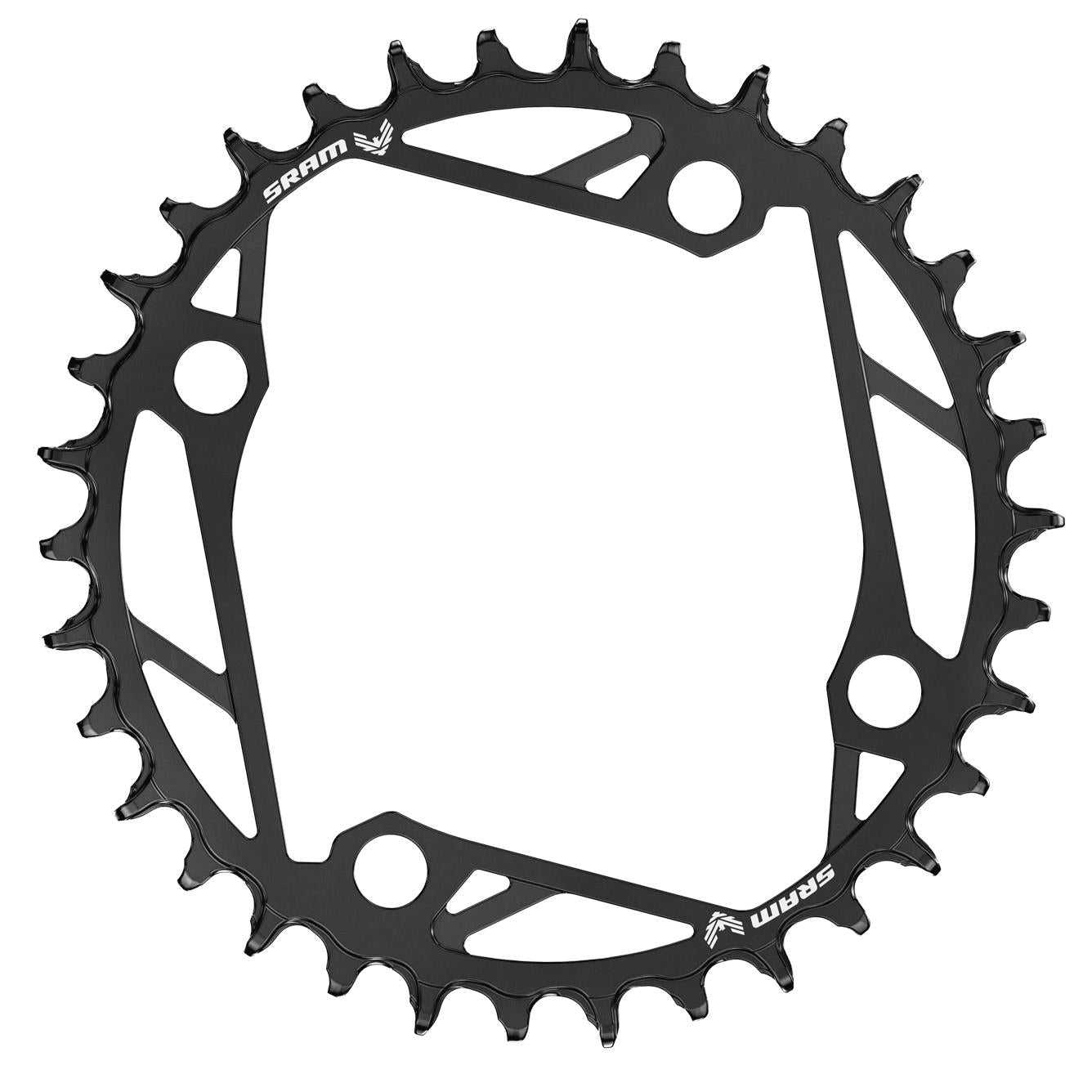 SRAM T-Type E-Bike Steel Chainring-104 BCD-34t-Black-BRINK