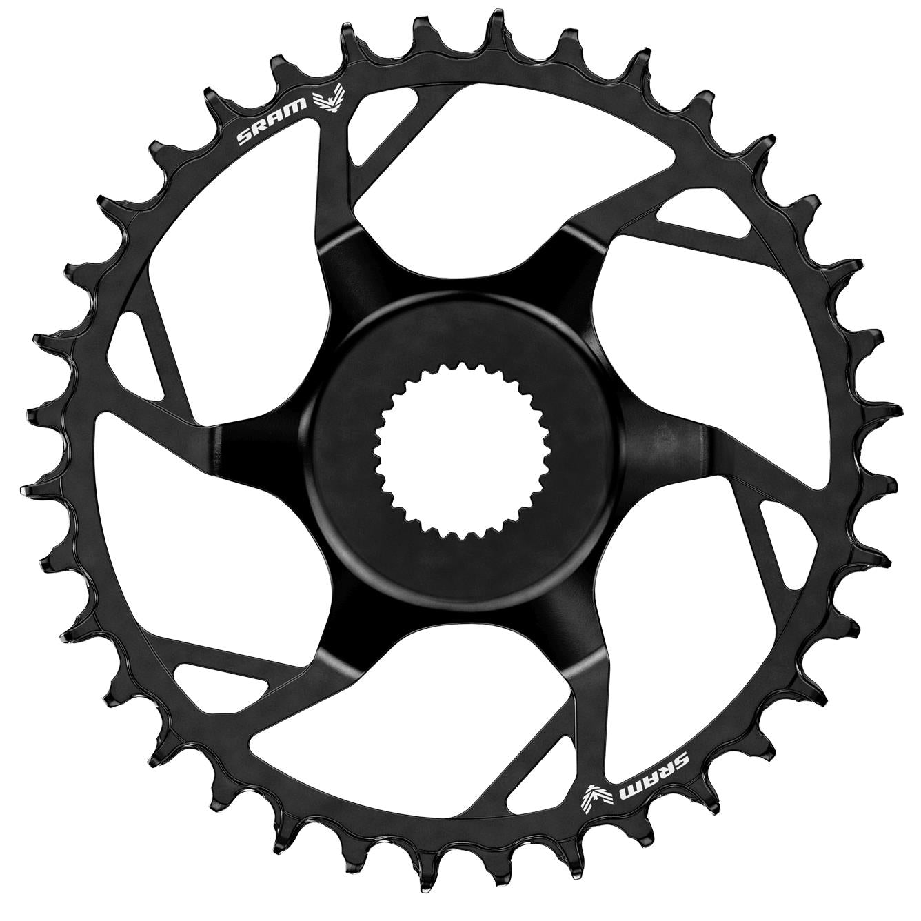 SRAM T-Type E-Bike Steel Chainring-Brose Direct Mount-36t-Black-BRINK