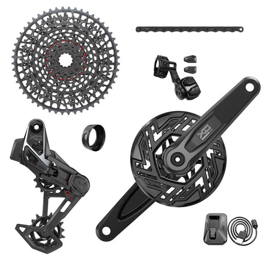 SRAM X0 Eagle E-Bike Transmission AXS Groupset-104 BCD / Shimano-36t / 10-52t-Dark Polar-BRINK