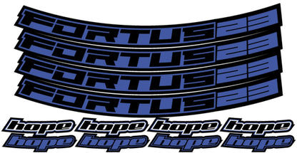 Hope Fortus Decal Kits-Rims-26 / Fortus 26-Blue-BRINK