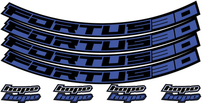 Hope Fortus Decal Kits-Rims-26 / Fortus 26-Blue-BRINK