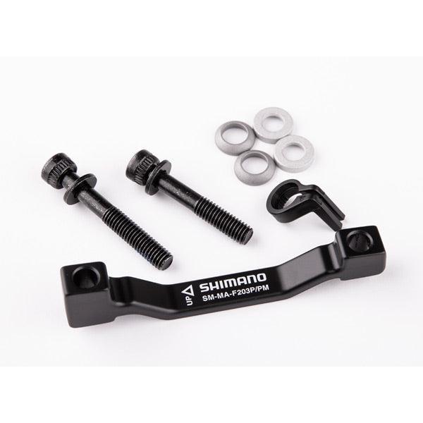 Shimano Brake Mount Adapter-Post - 180 to 203mm-Black-BRINK