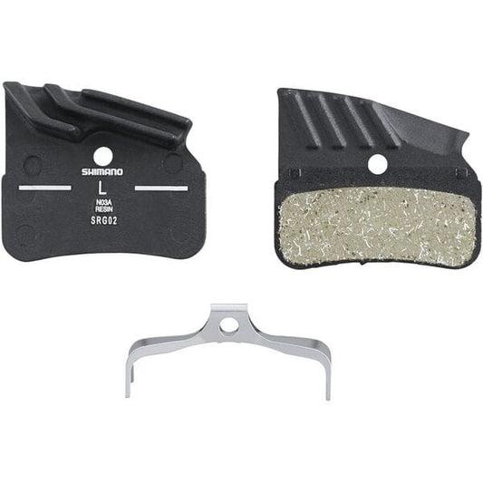 Shimano Disc Brake Pads with Cooling Fins - 4 pot-N03A-Organic / Resin-Alloy-BRINK