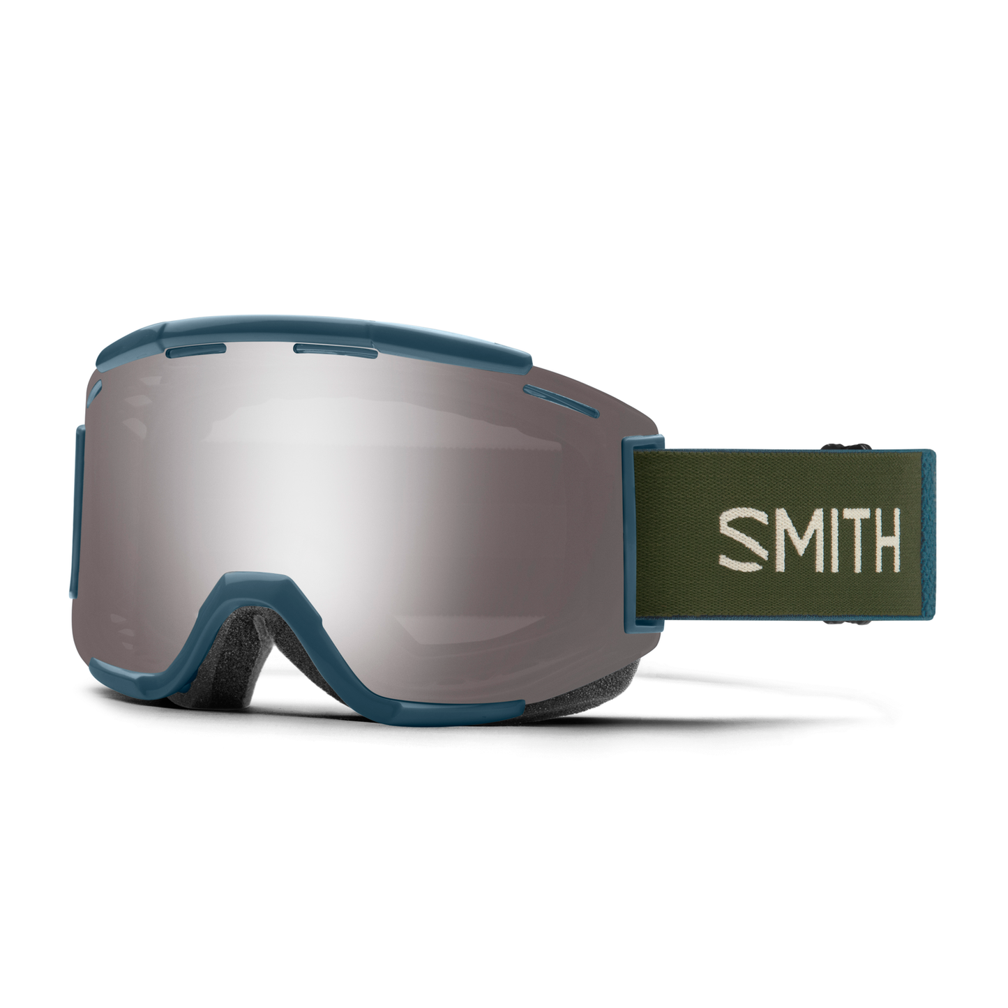 Smith Squad Goggles-Stone / Moss-Chromapop Sun Platinum Mirror-BRINK