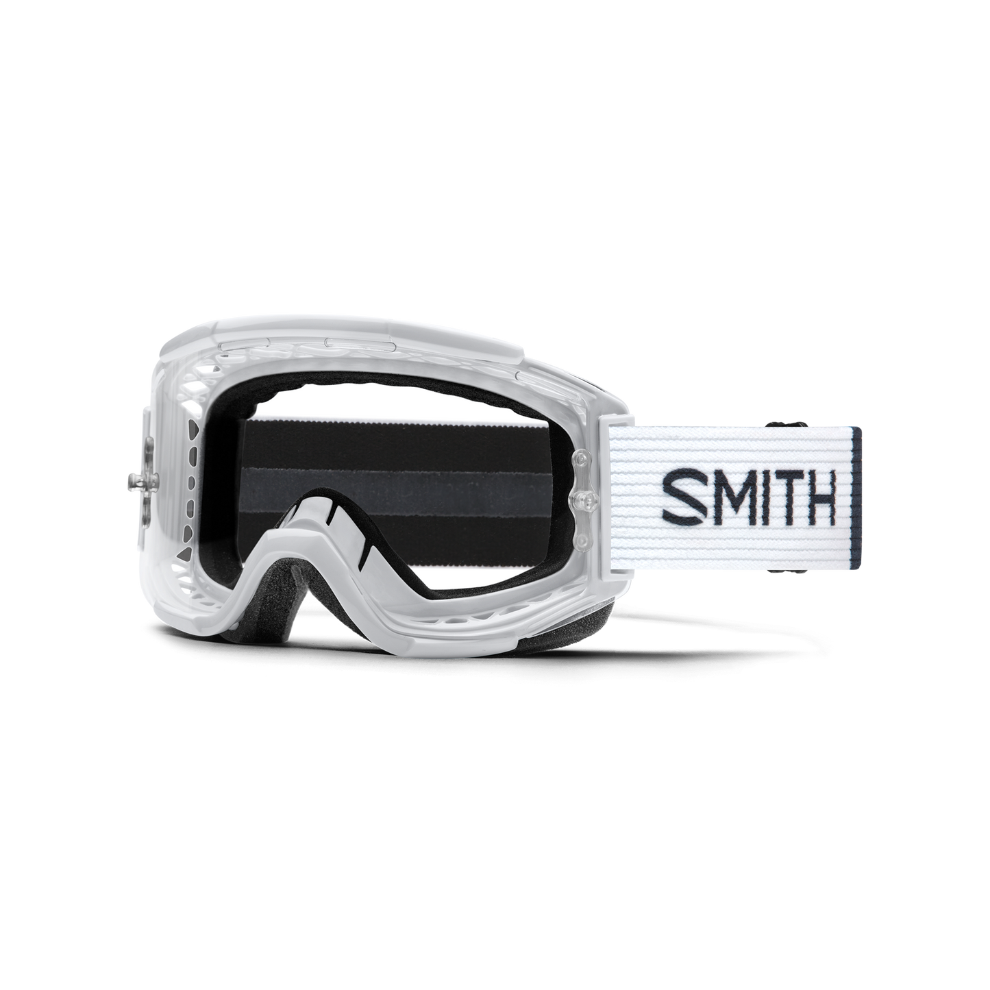 Smith Squad Goggles-White-Clear Single-BRINK