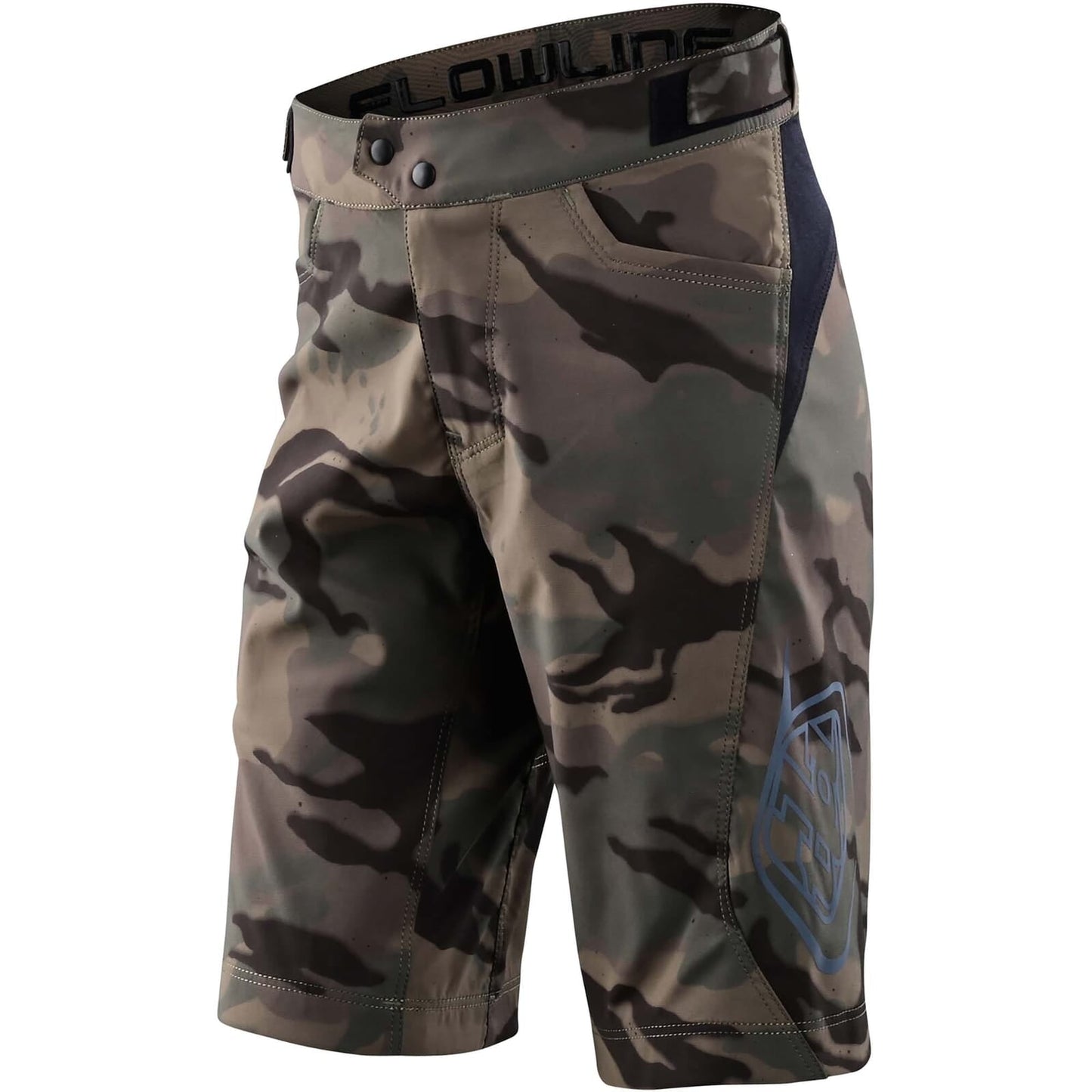 Troy Lee Designs Youth Flowline Short 2024-22-Spray Camo Army-BRINK