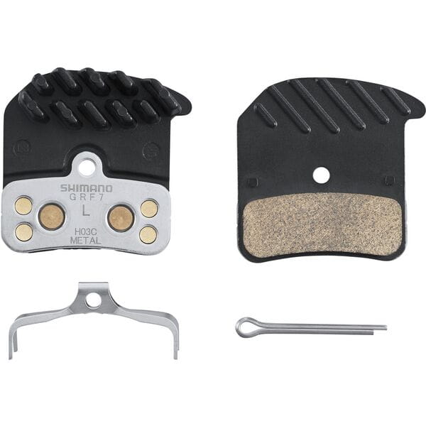 Shimano Disc Brake Pads with Cooling Fins - 4 pot M8020